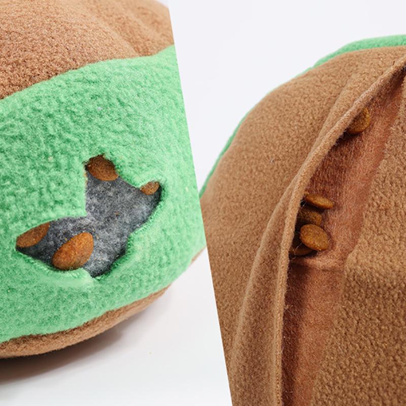 Interactive Dog Toys Funny Dog Sounding Toy Bite-resistant Pet Chew Toy Curling Shape Dog Toy Puppy Hiding Food Training Toys
