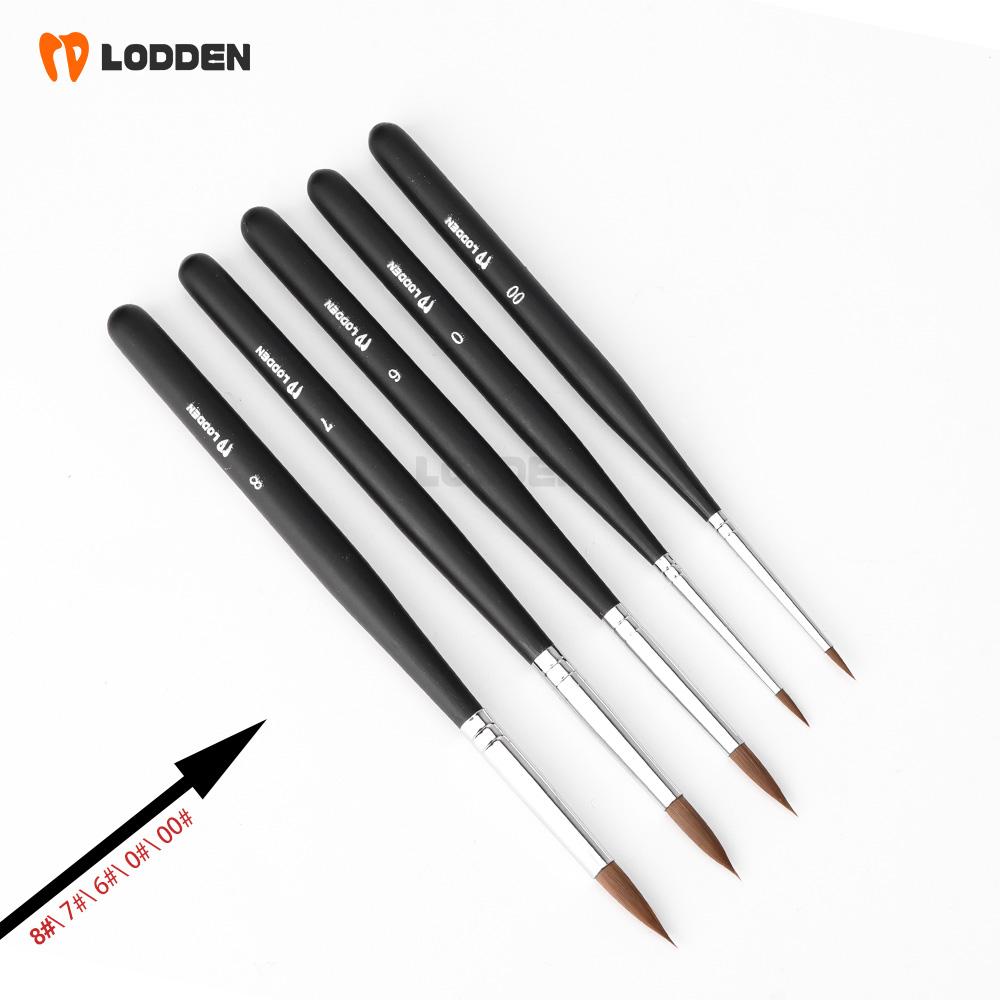 5pcs Dental Resin Brush Porcelain Pen Dental Shaping Silicone Adhesive Composite Porcelain Teeth Dentist Tools Dental Lab Tool 5pcs SET