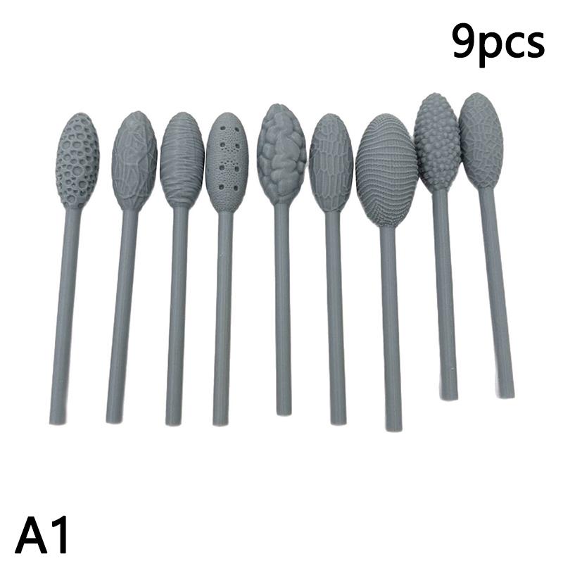 Texture Tool Sets For Clay Art Clay Modeling Pattern Rollers Kit Texture Rolling Emboss Plaids Hand Rollers For DIY Crafts