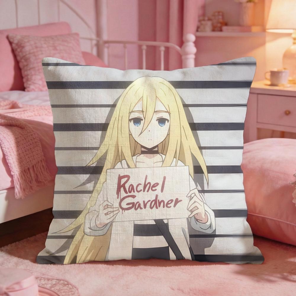 Angels Of DDeaths Anime Cushion Cover Premium Comfort Reversible Pillow Cove Two In One Design For Any Room  Car Interior