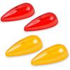 4Pcs Teardrop Marker Lights Lenses Compatible with Airstream,Shasta,and Other Vintage Travel trailers,For Pathfinder #662 Teardrop Marker lights,ONLY