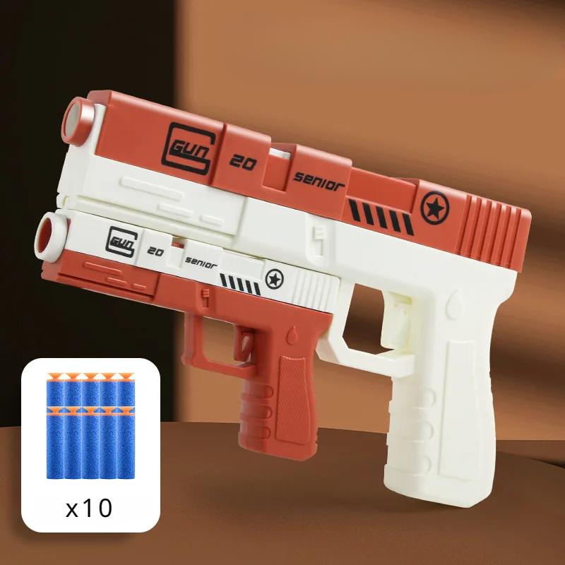 

Мягкая пуля игрушечный пистолет бластер ручной пневматический пистолет игрушечный пистолет пусковая установка для детей игры на свежем воздухе мальчики подарки на день рождения