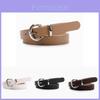 Minimalist Womens Pu Leather Belt With Alloy Buckle For Casual And Office Wear