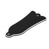2 Holes Bell-Shaped Pvc Truss Rod Cover Plate Scroll Plate For Guitar Black