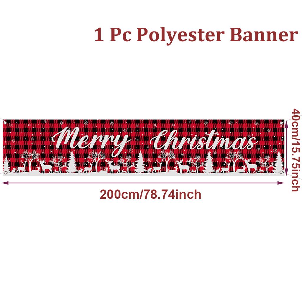 Merry Christmas Outdoor Banner Christmas Decoration for Home 2025 Xmas Ornament Navidad Natal Noel Kerst Gift Happy NewYear 2026