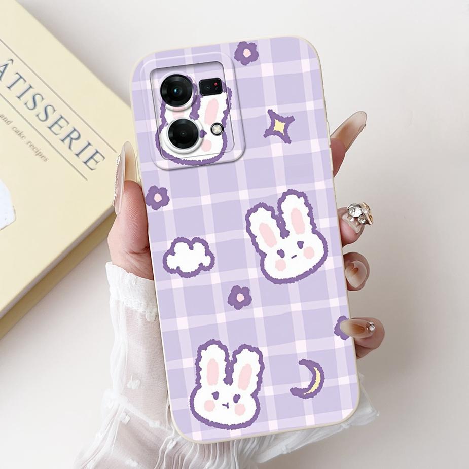 For Oppo F21 Pro 4G Case Reno7 4G CPH2363 Stylish Candy Painted Cover Soft TPU Phone Case For Oppo Reno8 Reno 7 F21Pro 4G Fundas