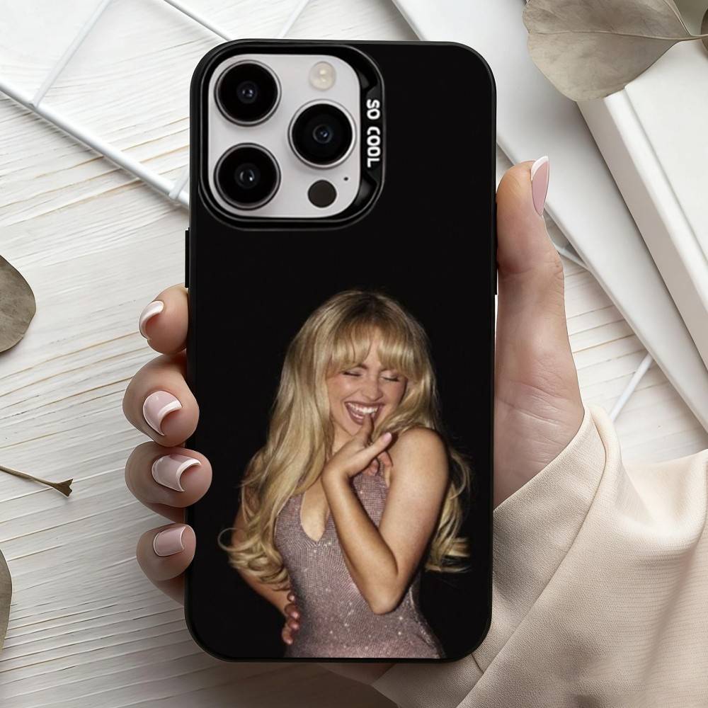 Singer S-Sabrina C-Carpenter  Phone Case For iPhone17,16,15,14,13,12,11 Plus,Pro Max Candy Silver Plated Inside Cover