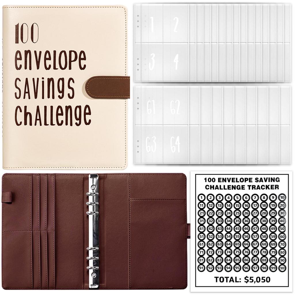 100-Day Challenge Savings Planner: A5 Loose-Leaf Budgeting Notebook for Couples