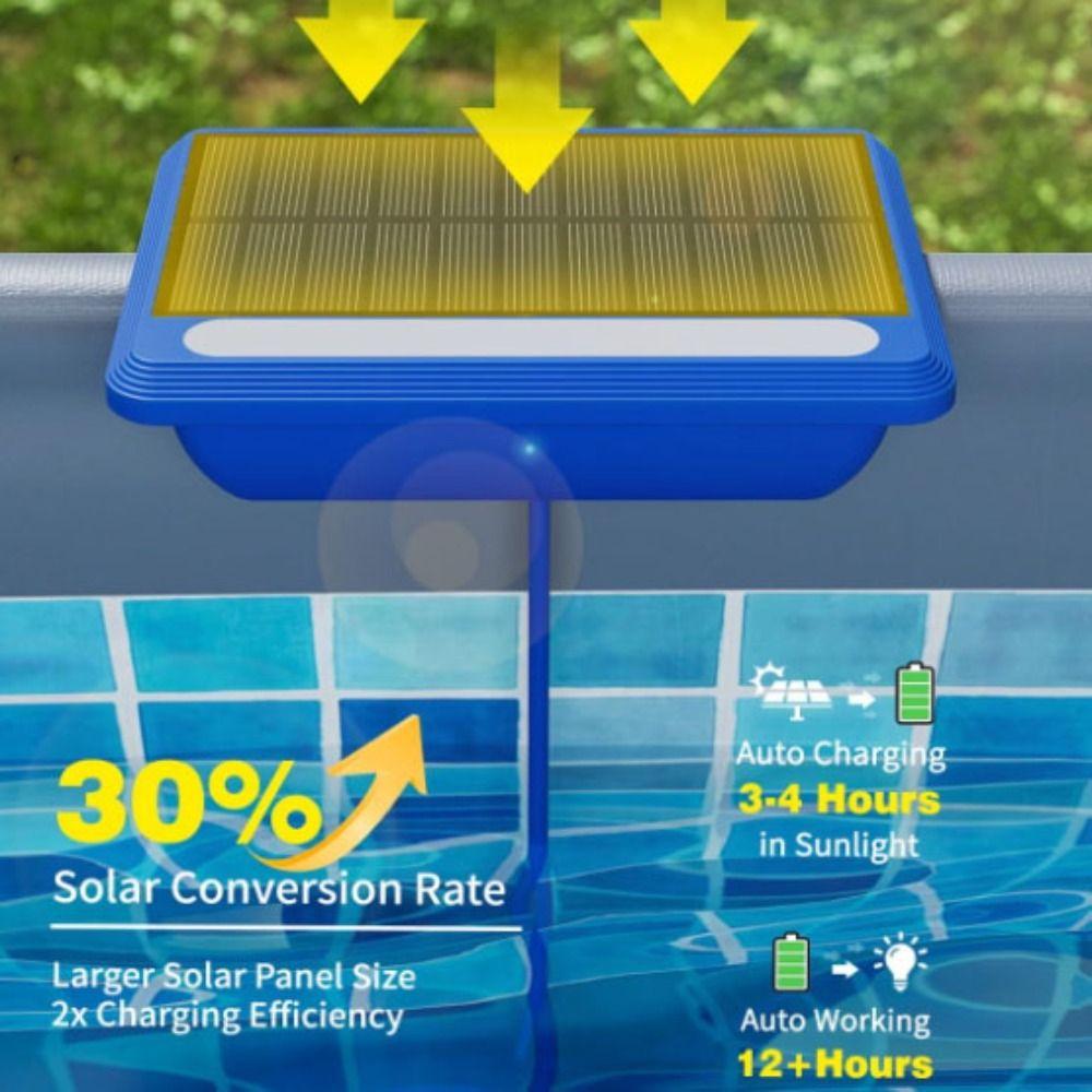 Remote Control Solar Pool LED Light Brightness Levels 16 Colors Lighting Solar Swimming Pool Light 96cm Cable Energy Saving