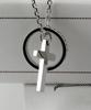 Shoveoff Svn-112 Cross Friendship Couple Ring Necklace