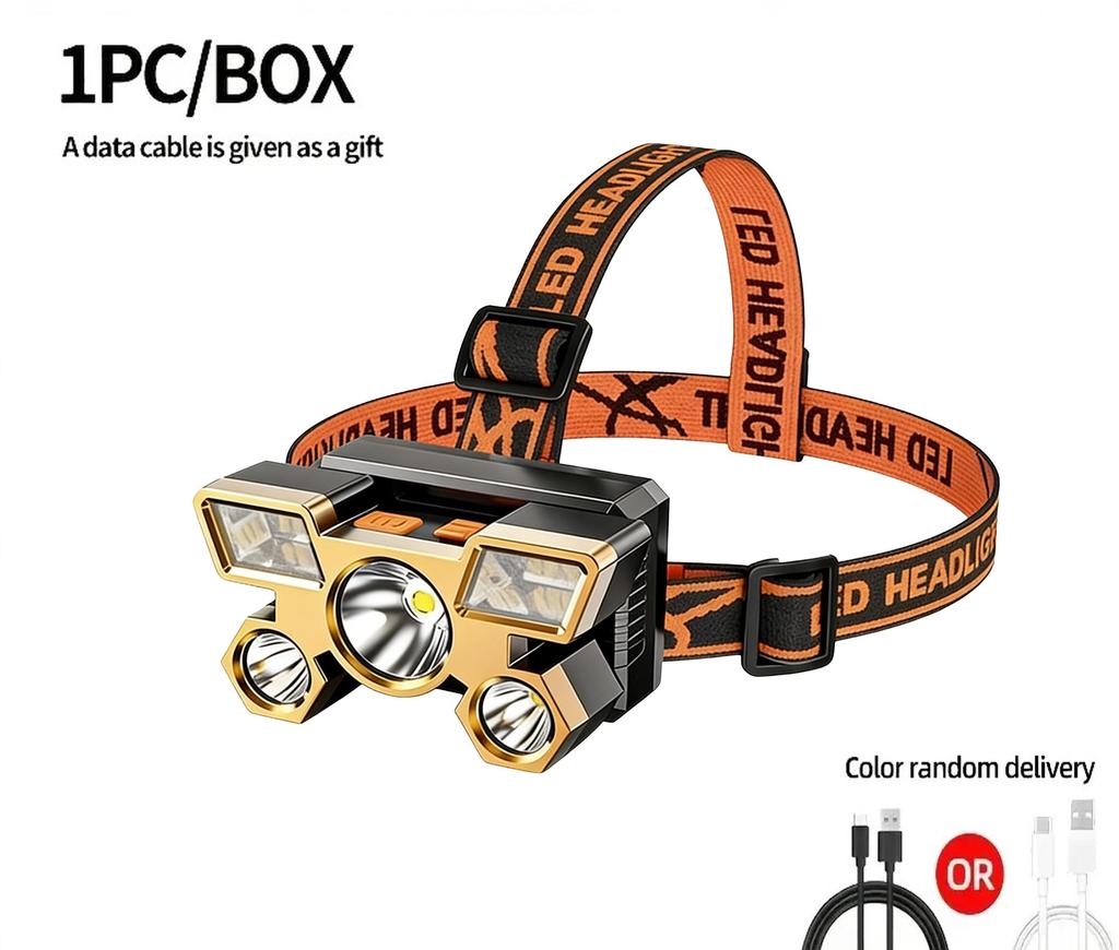 Powerful Rechargeable Head Flashlight for Fishing Led Headlamp Nitecore Camping Headlights Hunting Torch Hiking Front Lanterns