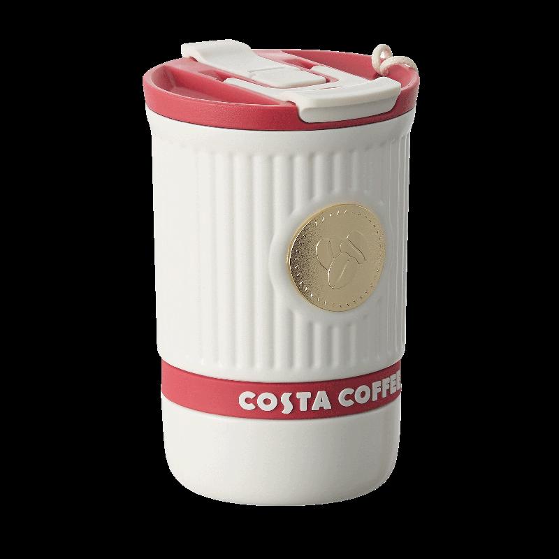 COSTA Lightweight Dual-Drink Stainless Steel Coffee Cup 420ml