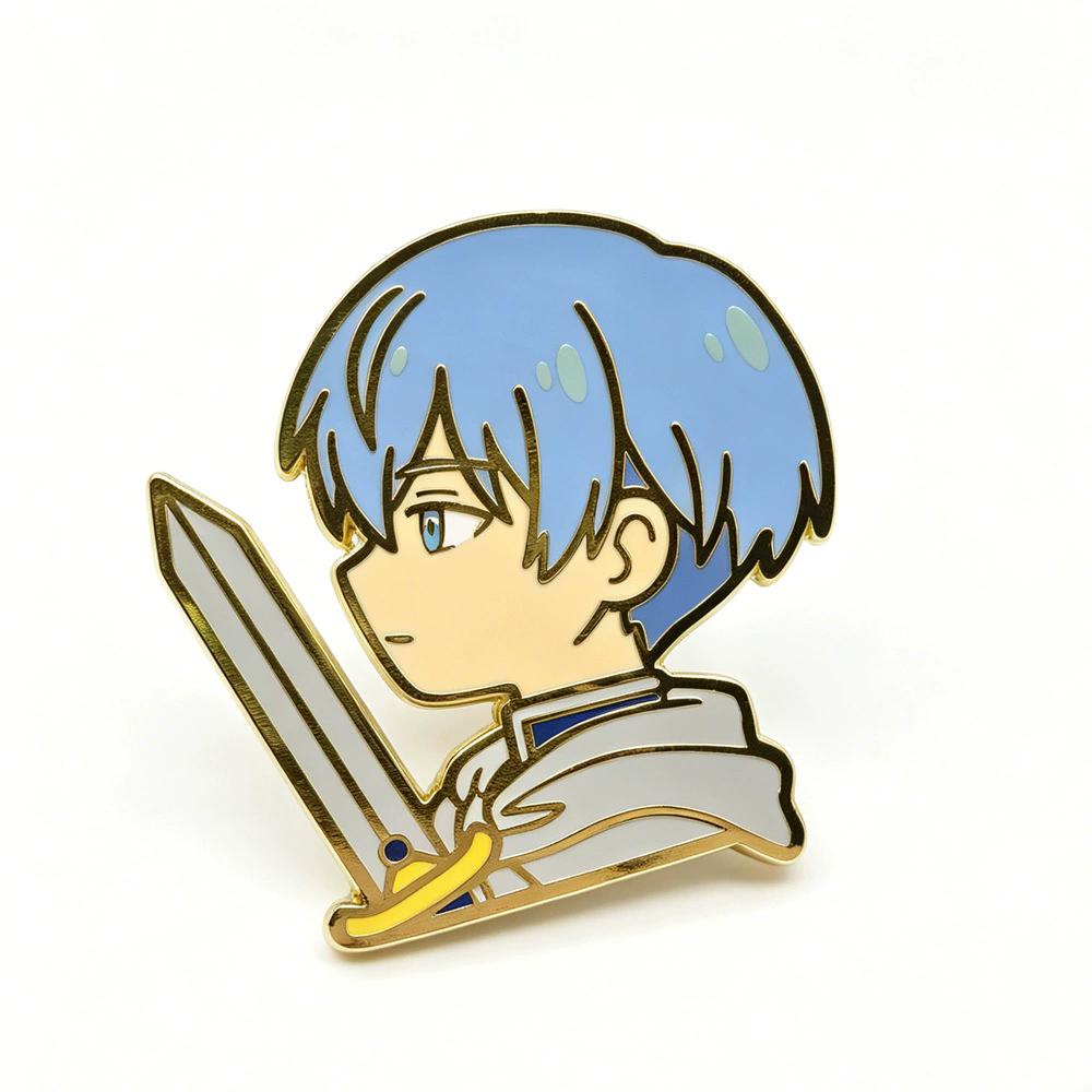 Klassische Anime-Spiele Emaille-Anstecker Kawaii Cartoon-Charakter Brosche Kleidung Rucksack Revers-Abzeichen Mode Schmuck Zubehör Geschenke