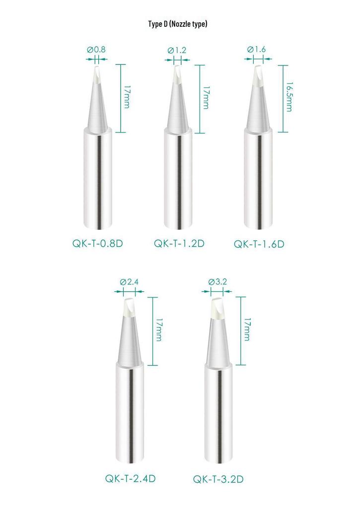 QUICK Kuaike TS1100 Soldering Tip QK-T-C/D/B/I (Series: 236/969/37+/3104)