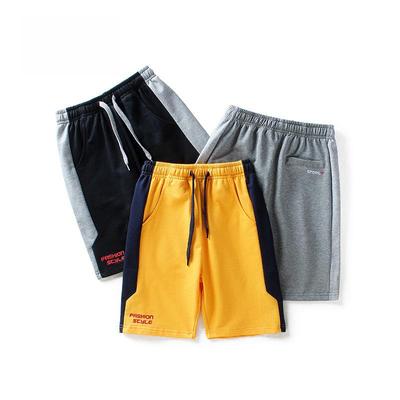 Pantalones cortos deportivos coreanos de contraste para niños, colección verano 2023.