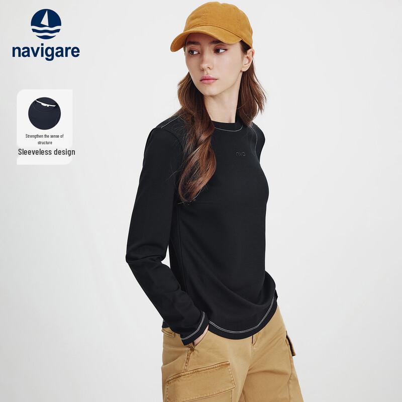 Navigare Women's Long Sleeve Round Neck T-shirt