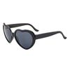 Peach heart Sunglasses love Sunglasses European and American trend frameless conjoined Sunglasses dazzling color glasses