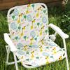 Children's 4-piece outdoor garden furniture set, elephant and giraffe design, adjustable parasol ? 100 cm, folding chair