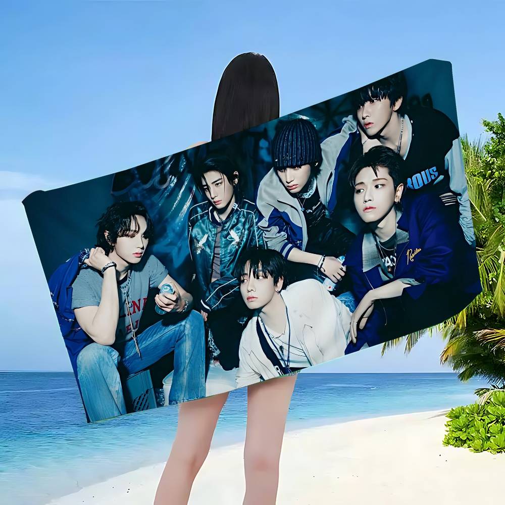 Kpop Band B-boynextdoor Bath Towel Microfiber Soft Water Absorbing Breathable For Girl Kids Decorative Cartoon Beach Towel