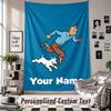 Custom Tapestry Wall Hanging, Tintin Personalized Name Text Home Wall Decor