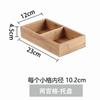 Creative Nine-square Grid Tray Hot Pot Side Dish Plate Divider Tray Bamboo Snack PlatePlatter Wooden Box Saucer Tray