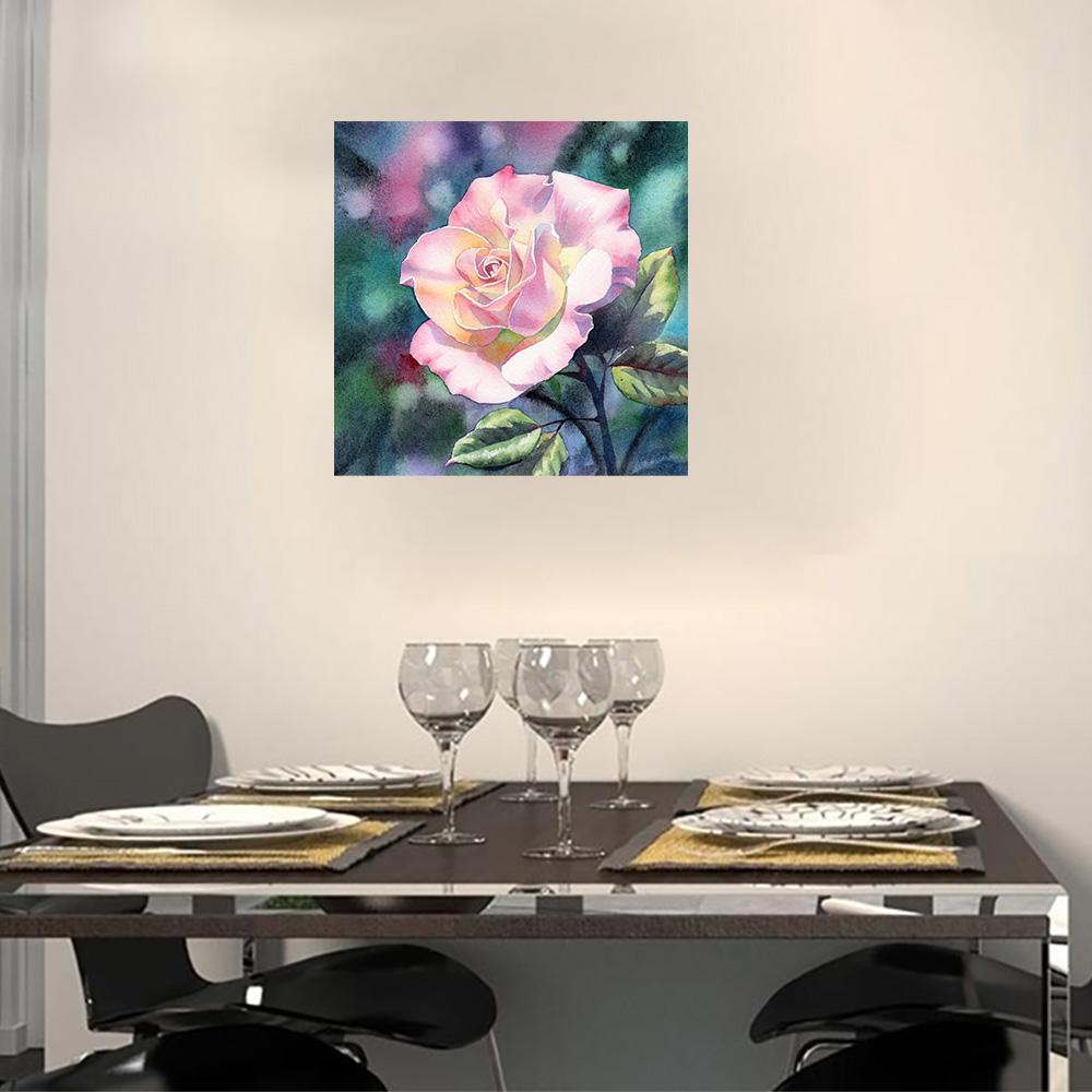 5D DIY Diamond painting Romantic flowers full diamond square/round diamond embroidery cross-stitch set home wall decorative art