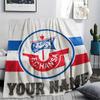 1 Stück Benutzerdefinierter Name FC Hansa Rostock Gemustert Flanell Decke Geeignet für Alle Jahreszeiten für Heimdekoration Wärme und Komfort Geschenke Feiertagsgeschenk -HE131