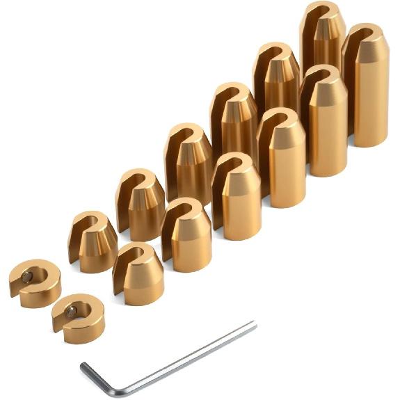 JiiinMiiin 14 Pack Brass Motorcycle Reusable Wheel Spoke Balance Weights Refill Kits Compatible With Super Motor, Dual Sport, Metric Cruisers,