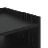 Nightstand Black Oak Effect 40 x 40 x 61 cm Engineered Wood