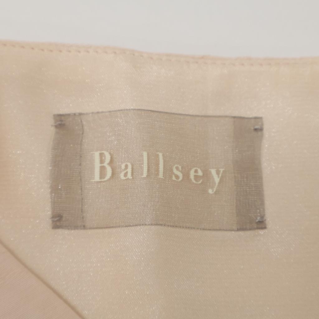 BALLSEY 23Stainless Steel Light Pink Bloom Cut Jacquard Puff Sleeve Blouse Tops 36 Light pinkUsed