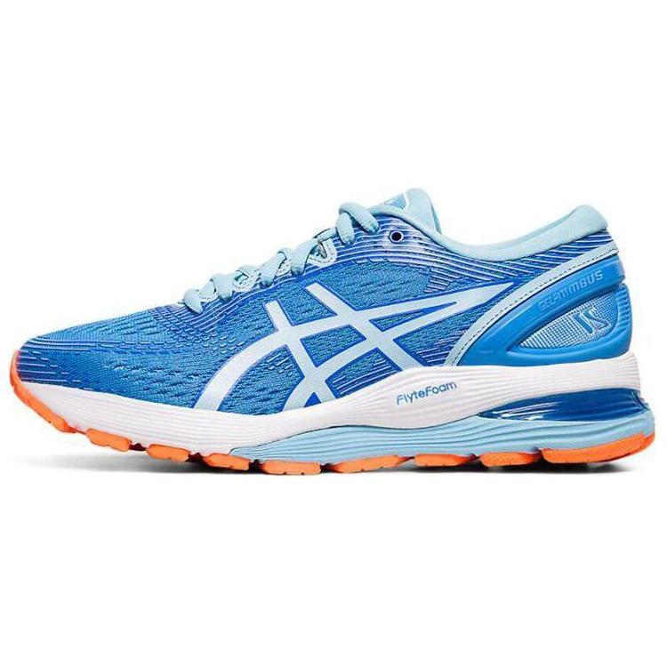 Ny Asics Gel Nimbus 21 Bred 'Blue Coast Skylight' Dame 1012A155-400