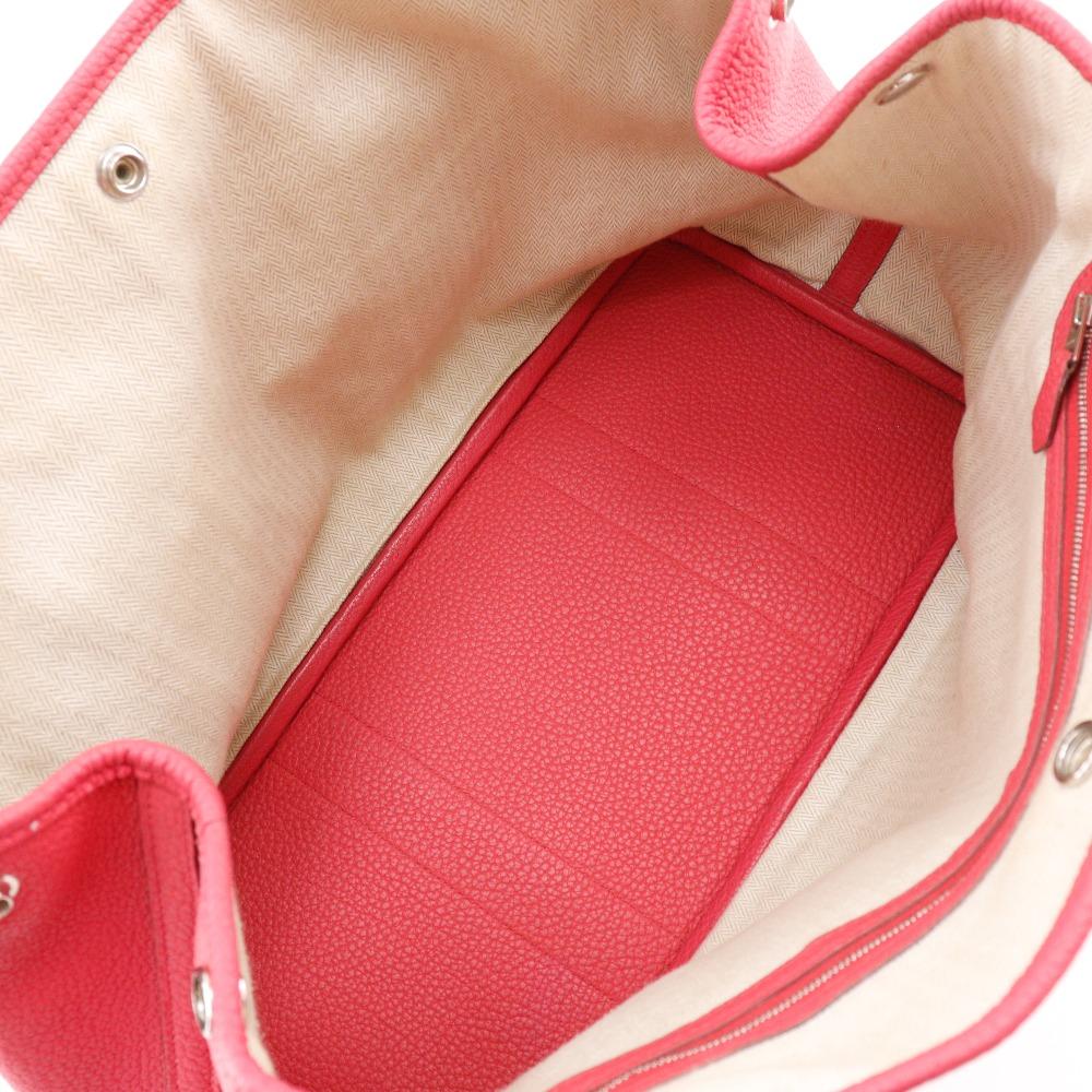 HERMES Garden party PM Tote Bag pink Negonda Women Used