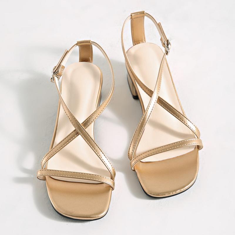 Mode Damen Sandalen Sommer Neu Elegant Kleid High Heels Sandalen Outdoor Mode Offene Zehenpartie Lässige Übergröße Schuhe Sandalias De Mujer