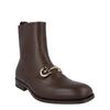 Salvatore Ferragamo Geremia Gancini Ankle Boots Brown