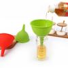 1Pc Food Grade Small Silicone Funnel Durable Soft For Oil Liquid Kitchen Cooking Tool Random Color