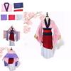 Luxurious Anime Mulan Traditional Kimono Dress Party Cosplay Costume For Women