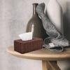 Hand Woven Rattan Woven Tissue Box Japanese Style Napkin Holder Creative Storage Box  Home