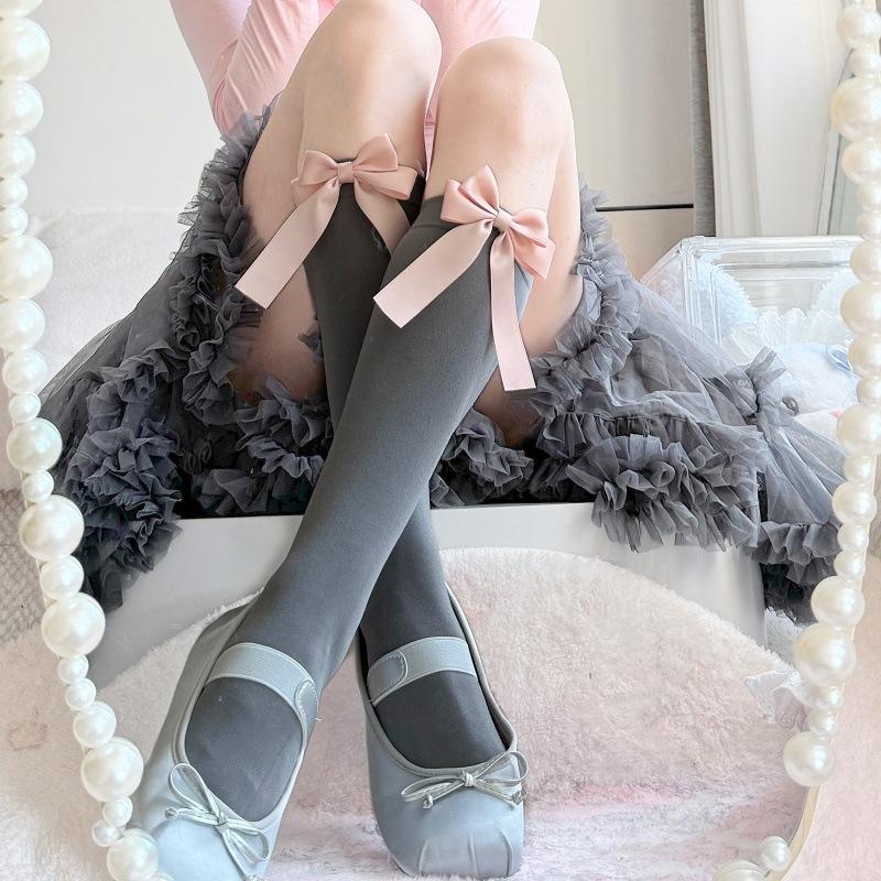 Spring And Summer Thin Calf Socks Women'S Elastic Skin-Penetrating Stockings Lolita Pure Desire Jk Socks Japanese College Wind Knee Socks