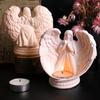 Artistic Silicone Candle Base Molds Resin Epoxy Molds Angel Shape Candle Holder Mold Silicone Texture Candlestick Mould