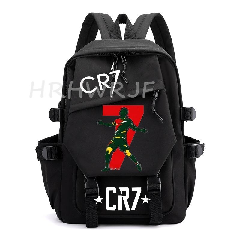 Ins Sports CR7 Backpacks Sports Casual Multi-pocket Capacity Teens Laptop School Bags Lightweight Women Men Travel Mochilas