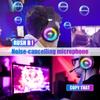 Colorful RGB Noise Cancelling Gaming Headphones For PC PS4 XBOX  7.1 Surround Sound Headset Gamer Helmet with Microphone