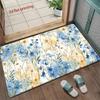 Blue & White Floral Mat Living Room Decoration Home Sofa Non-Slip Carpet Study Bedroom Tatami Children'S Soft Floor Mat