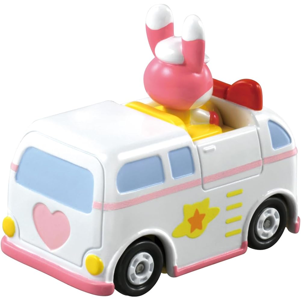 Takara Tomy Tomica Go! Go! Vehicles Mimi and Kyurun Toy Car Set with Miniature Vehicles and Accessories