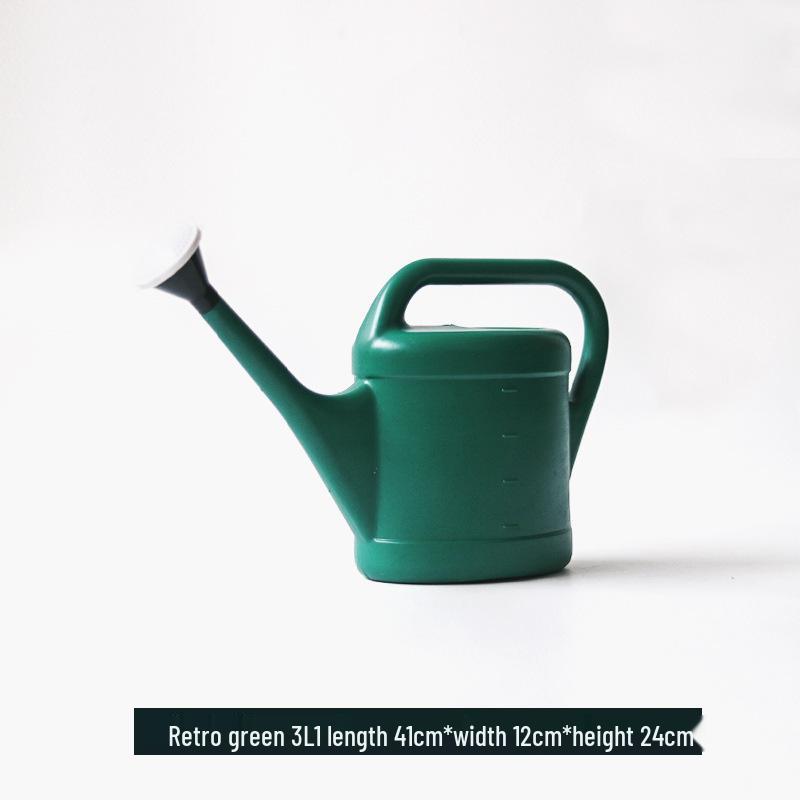 Large Capacity Plastic Watering Can for Garden, Balcony, and Flower Plants with Long Spout