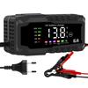 Farbdisplay Autobatterieladegerät 6A 12V Auto- und Motorradbatterie-Ladegerät Blei-Säure-Batterie Smart-Reparatur