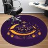 1pc Moon Bat Office Round Area Rug,  Mat Suitable ForOffice, Under Office Chairs Bedroom Living Room Home Decor, Room Deco