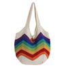 Knit Tote Bag For Women With Large Capacity And Hollow Design For Daily Use