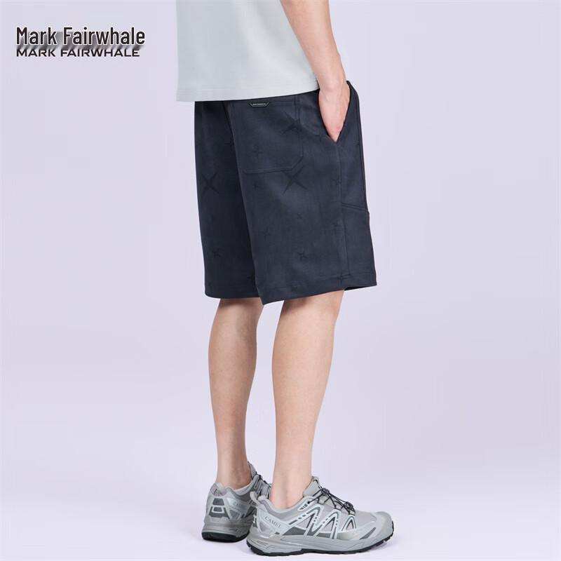 Mark Fairwhale Men s Textured Loose Fit Casual Shorts 175/XL