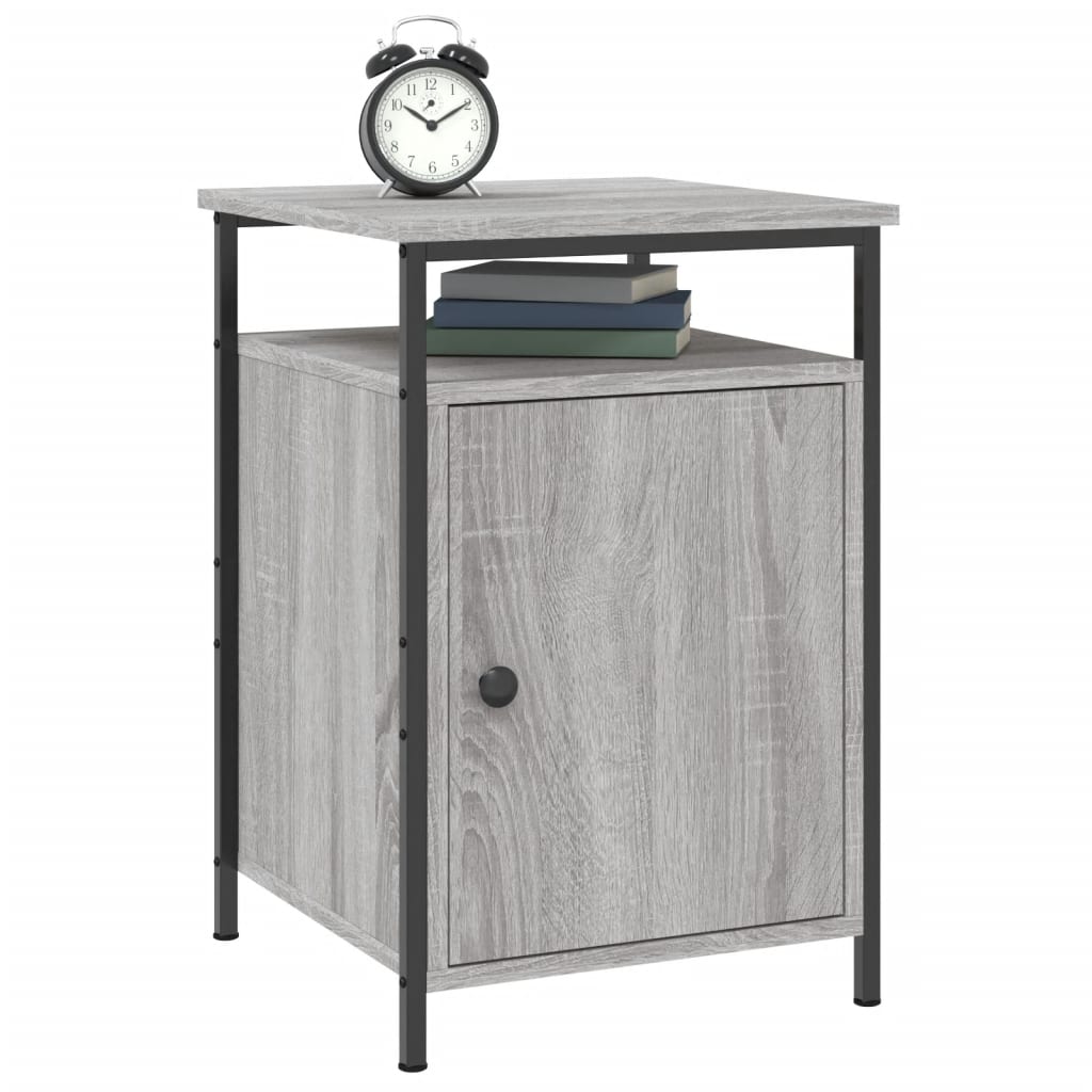 Nightstands (2 pcs) Grey Sonoma 40 x 42 x 60 cm Particleboard