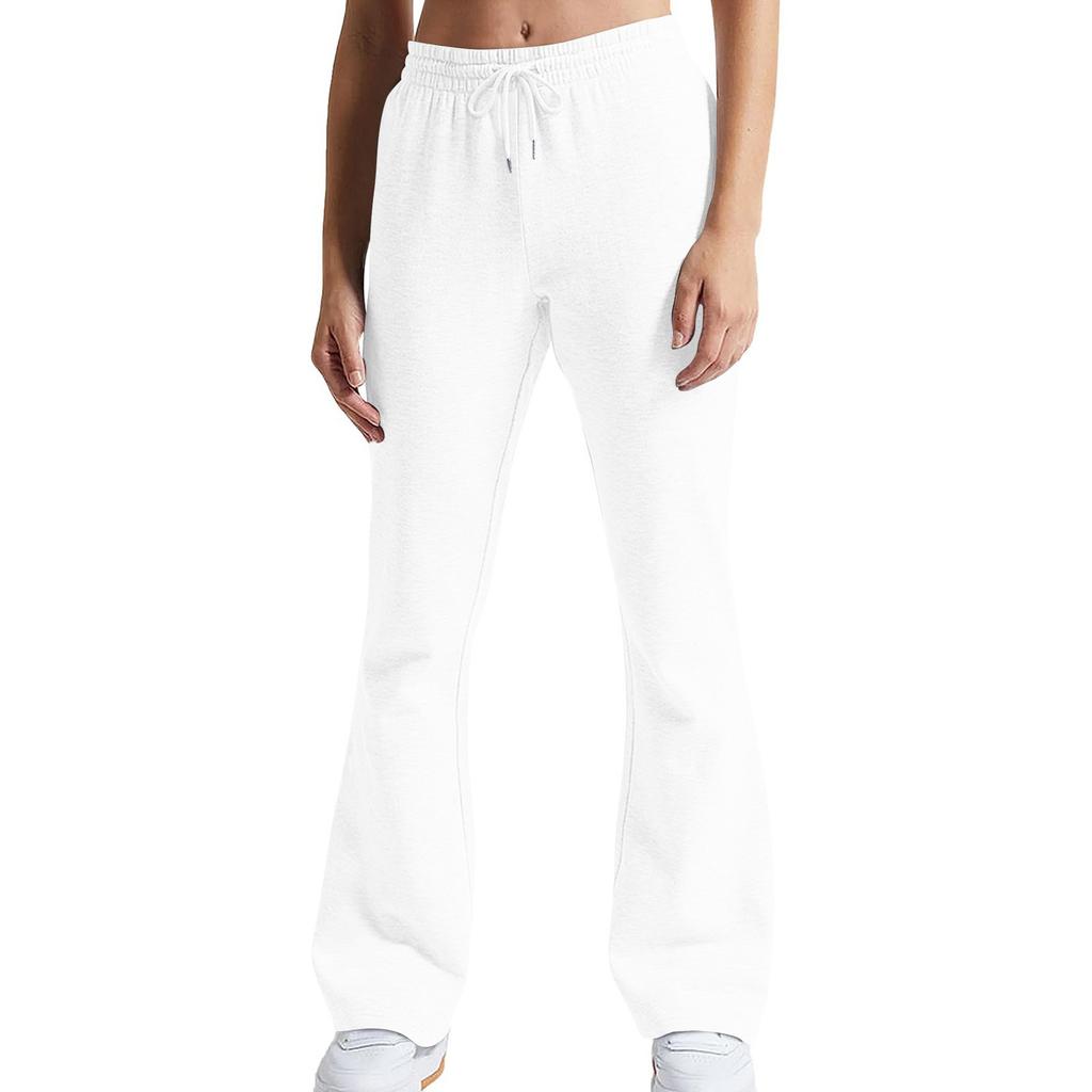 Women's Flare Leg Sweatpants High Waisted Baggy Sweat Pants Drawstring Athletic Pants